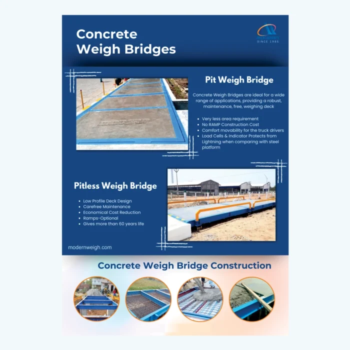Blue Metal Industry Concrete Weighbridge