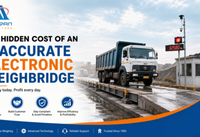 hidden-cost-of-inaccurate-electronic-weighbridge Electronic weighbridge measuring a loaded truck at an industrial facility